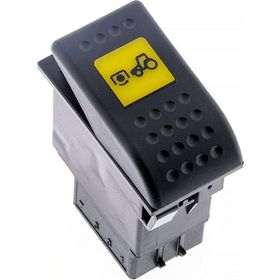Allestock Ampullü 24V Universal Arka PTO Yardımcı Kuvvet Düğmesi Anahtarı 2 Pin Rocker Switch Buton