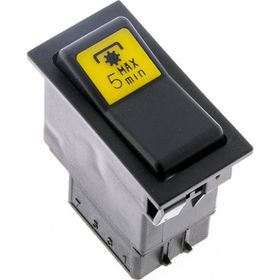 Allestock Ampullü 24V Universal PTO 5 Dakika Yardımcı Kuvvet Düğmesi Anahtarı 6 Pin Rocker Switch Buton