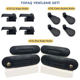 Allestock Tofaş Doğan Kartal Şahin Murat 131 12'li Set Kapı ve Cam Kolları