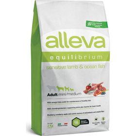 Alleva Equilibrium Sensitive Glütensiz Kuzulu Ve Okyanus Balıklı Küçük Orta Irk 2 kg Yetişkin Kuru Köpek Maması