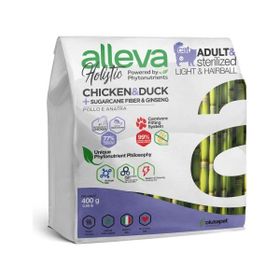 Alleva Holistik Hairball Light Tavuklu ve Ördekli Tahılsız Kısırlaştırılmış 400 gr Yetişkin Kedi Maması