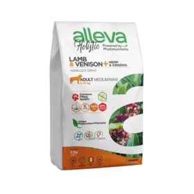 Alleva Holistik Kuzulu ve Geyikli Tahılsız Orta Büyük Irk 2 kg Yetişkin Kuru Köpek Maması