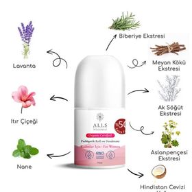 Alls Biocosmetics Organik 75 ml Prebiyotik Roll on Deodorant