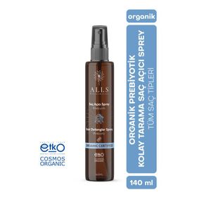 Alls Biocosmetics Organik Prebiyotik 140 ml Kolay Tarama Saç Açıcı Sprey