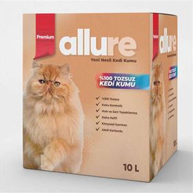 Allure Premium 10 lt Aktif Karbonlu Tozsuz Ultra Topaklanan Kedi Kumu