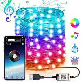 Ally 10 mt 100 Led RGB Bluetooth Telefonla Kontrol Edilen USB Led Lamba