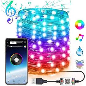 Ally 10 mt 100 Led RGB Bluetooth Telefonla Kontrol Edilen USB Led Lamba