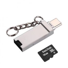 Ally 2in1 Gümüş Usb Type-C Kart Okuyucu