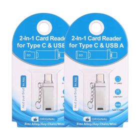 Ally 2in1 Gümüş Usb Type-C Kart Okuyucu