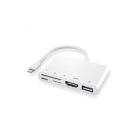 Ally 5in1 Lightning HDMI Dijital Av Adaptör+ Otg USB Hub Kamera TF SD Okuyucu