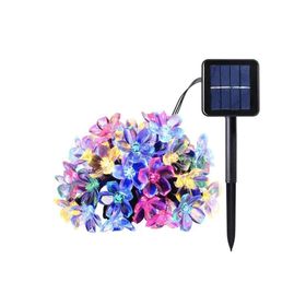 Ally 7M 50 Kiraz Çiçeği Solar Güneş Enerjili Su Geçirmez Led Dış Bahçe Aydınlatma