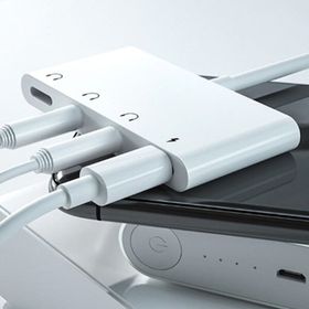 Ally Andriod USB Type-C 4 in 1 OTG Ses Adaptörü Çift DC 3.5 mm Jack