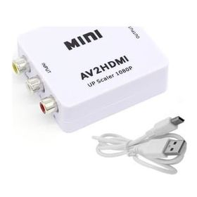 Ally Av To HDMI Mini Switch Rca Composit Audio Video HDMI Görüntü Çevirici Full Hd ve 720P Dönüştürü