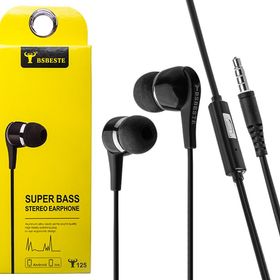 Ally BSB-125İ Universal Stereo Mikrofonlu 3.5 Jack Siyah Kulaklık