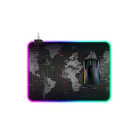 Ally Dünya Desenli RGB Led Işıklı 300x800x4mm Oyuncu Mouse Pad