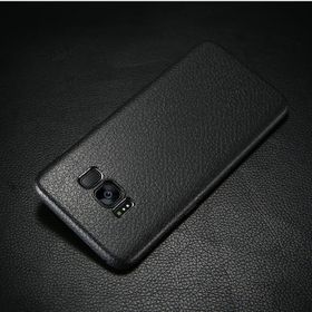 Ally Galaxy S8 Deri Dokulu Premium Soft Silikon Kılıf