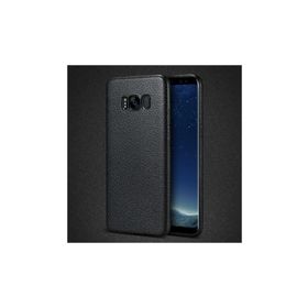 Ally Galaxy S8 Deri Dokulu Premium Soft Siyah Silikon Kılıf