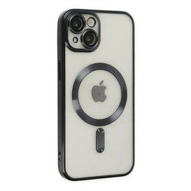 Ally iPhone 14 Plus 6.7 inç Renkli Kenar Lazer Çerçeveli Magsafe Uyumlu Silikon Cep Telefonu Kılıfı