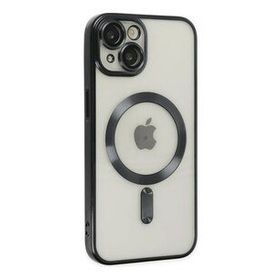 Ally iPhone 14 Plus 6.7 inç Renkli Kenar Lazer Çerçeveli Magsafe Uyumlu Silikon Cep Telefonu Kılıfı