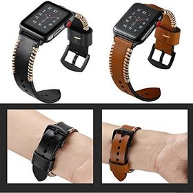Ally iWatch 4-5 44 mm 1-2-3 42 mm Deri El Yapımı Kordon Kayış
