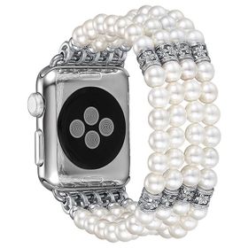 Ally iWatch 4-5 44 mm 1-2-3 42 mm Full Boncuk Taşlı Kordon Kayış