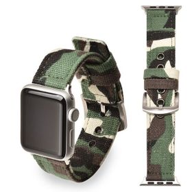 Ally iWatch 4-5 44 mm 1-2-3 42 mm Jeep Nylon Kayış Kamuflaj