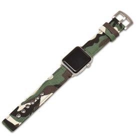 Ally iWatch 4-5 44 mm 1-2-3 42 mm Jeep Nylon Kayış Kamuflaj