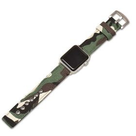 Ally iWatch 4-5 44 mm 1-2-3 42 mm Jeep Nylon Kayış Kamuflaj
