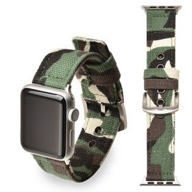 Ally iWatch 4-5 44 mm 1-2-3 42 mm Jeep Nylon Kayış Kamuflaj