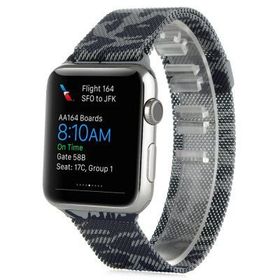 Ally iWatch 4-5 44 mm 1-2-3 42 mm Kayış Kordon Metal Milano Loop Kamuflaj