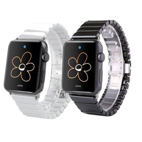 Ally iWatch 4-5 44 mm 1-2-3 42 mm Kordon Kayış Seramik Metal