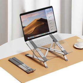 Ally MC N3-2 Gümüş Katlanabilir Metal Masaüstü Laptop Standı