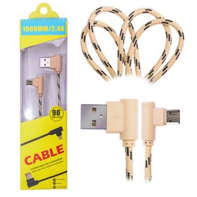 Ally Micro Usb Eğik Başlı Halat Usb Kablo 1metre