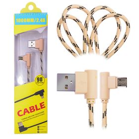 Ally Micro Usb Eğik Başlı Halat Usb Kablo 1metre