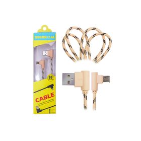Ally Micro Usb Eğik Başlı Halat Usb Kablo 1metre
