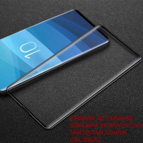 Ally Samsung Galaxy S10+ Plus 3d Kavisli Full Kırılmaz Cam Ekran Koruyucu