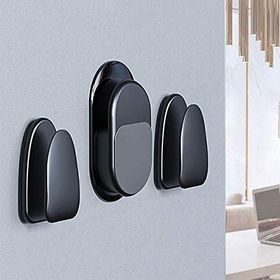 Ally Suction Hook 3 Parça Siyah Mıknatıslı Araç Ev Kablo Tutucu