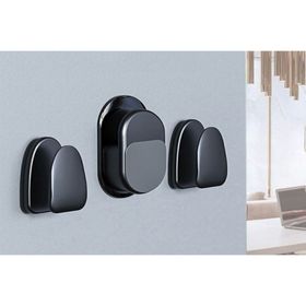 Ally Suction Hook 3 Parça Siyah Mıknatıslı Araç Ev Kablo Tutucu