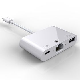 Ally USB Type-C 3 in 1 Ethernet RJ45 ve USB Kamera Adaptörü