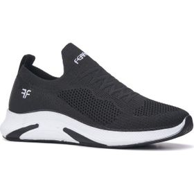 Allyup Günlük Sneaker Slip-on Nefes Alabilen Hafif Yürüyüş Bağcıksız Esnek Siyah Beyaz Unisex Spor Ayakkabı