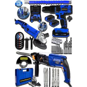 Alman 3 lü Set 298 v Şarjlı Matkap 9200 w Kırıcı Delici Hilti 7200 w Sprel Taşlama Makinesi