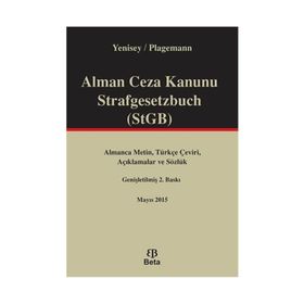 Alman Ceza Kanunu Strafgesetzbuch STGB Beta Yayınları