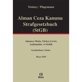 Alman Ceza Kanunu Strafgesetzbuch STGB Beta Yayınları