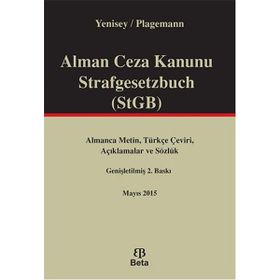 Alman Ceza Kanunu Strafgesetzbuch STGB Beta Yayınları