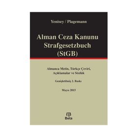 Alman Ceza Kanunu Strafgesetzbuch STGB Beta Yayınları