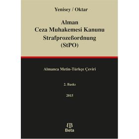 Alman Ceza Muhakemesi Kanunu StrafprozeBordnung StPO - Salih Oktar Feridun Yenisey