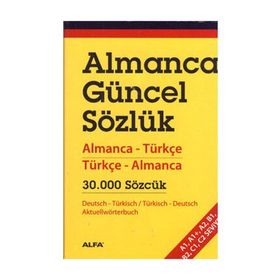 ALMANCA GÜNCEL SÖZLÜK ALMANCA-TÜRKÇE TÜRKÇE ALMANCA 30.000 SÖZCÜK - SUAT KOYUNCU