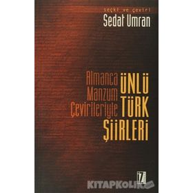 ALMANCA MANZUM ÇEVİRİLERİYLE ÜNLÜ TÜRK ŞİİRLERİ - KOLEKTIF