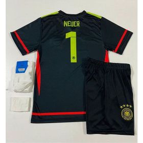 Almanya Euro 2024 Sezonu Siyah 3'lü Set Manuel Neuer Çocuk Kaleci Forması