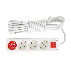 Almera 5 Mt 4'lü Anahtarlı Topraklı Priz